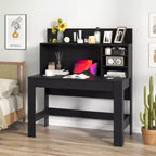 Bureau d'ordinateur Costway, bureau d'écriture en bois, poste de travail moderne pour bureau à domicile, table d'ordinateur portable pour petit espace