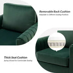 Fauteuil club capitonné contemporain en bois Iapygia avec pieds en métal pour chambre et salon | ART OF LIVING DESIGNS
