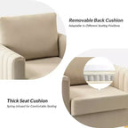 Fauteuil club capitonné contemporain en bois Iapygia avec pieds en métal pour chambre et salon | ART OF LIVING DESIGNS