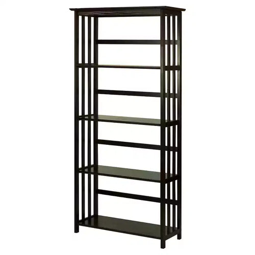63 5 Tier Mission Style Bookcase - Flora Home