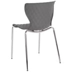 Lot de 4 chaises empilables Emma and Oliver en plastique au design contemporain