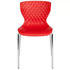 Lot de 4 chaises empilables Emma and Oliver en plastique au design contemporain