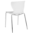 Lot de 4 chaises empilables Emma and Oliver en plastique au design contemporain