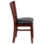 Lot de 2 chaises de restaurant en bois massif Emma et Oliver