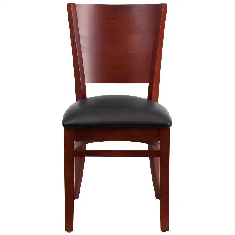 Lot de 2 chaises de restaurant en bois massif Emma et Oliver