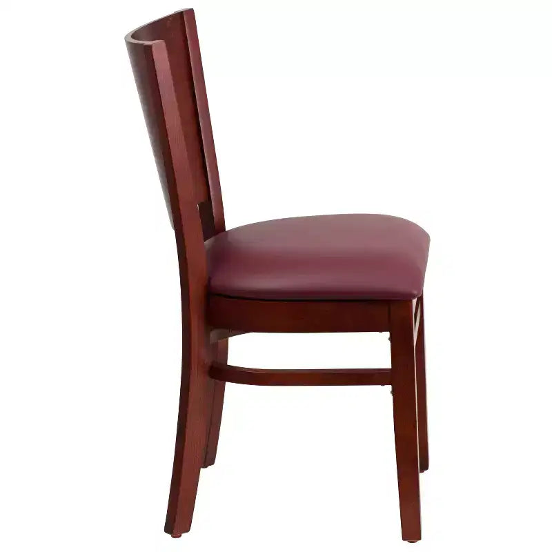 Lot de 2 chaises de restaurant en bois massif Emma et Oliver