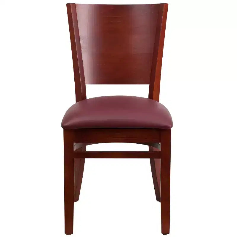 Lot de 2 chaises de restaurant en bois massif Emma et Oliver