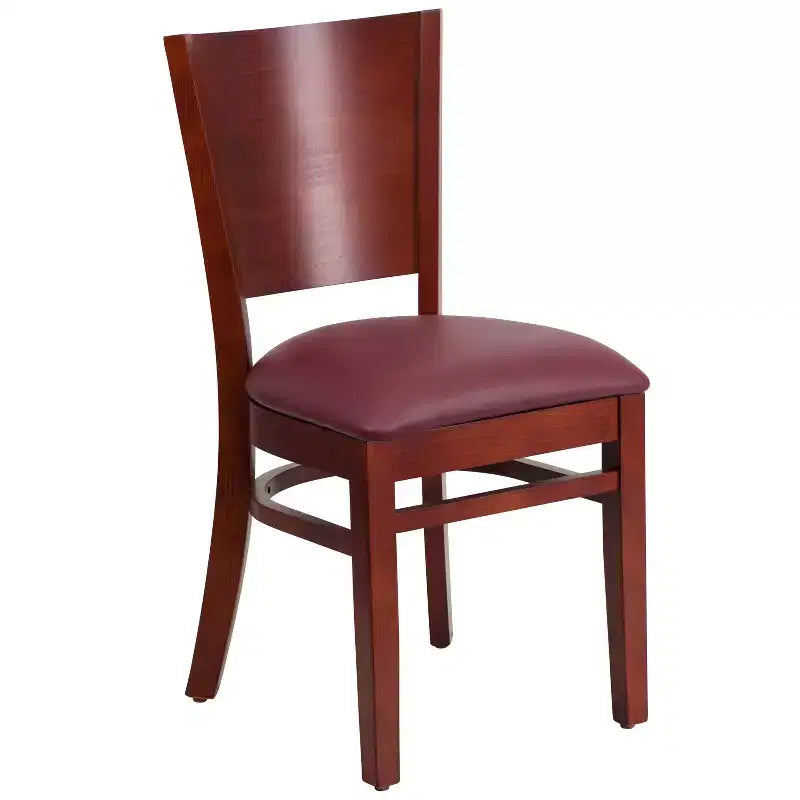 Lot de 2 chaises de restaurant en bois massif Emma et Oliver