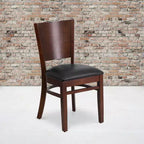 Lot de 2 chaises de restaurant en bois massif Emma et Oliver
