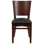 Lot de 2 chaises de restaurant en bois massif Emma et Oliver