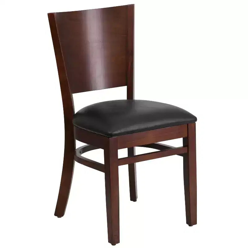 Lot de 2 chaises de restaurant en bois massif Emma et Oliver