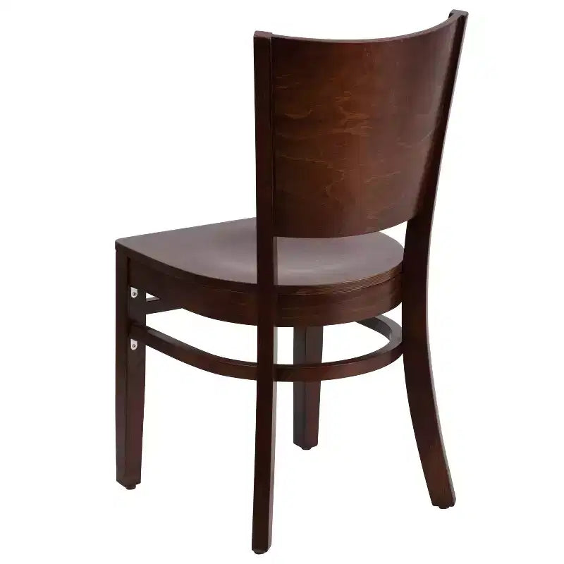 Lot de 2 chaises de restaurant en bois massif Emma et Oliver