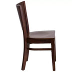 Lot de 2 chaises de restaurant en bois massif Emma et Oliver