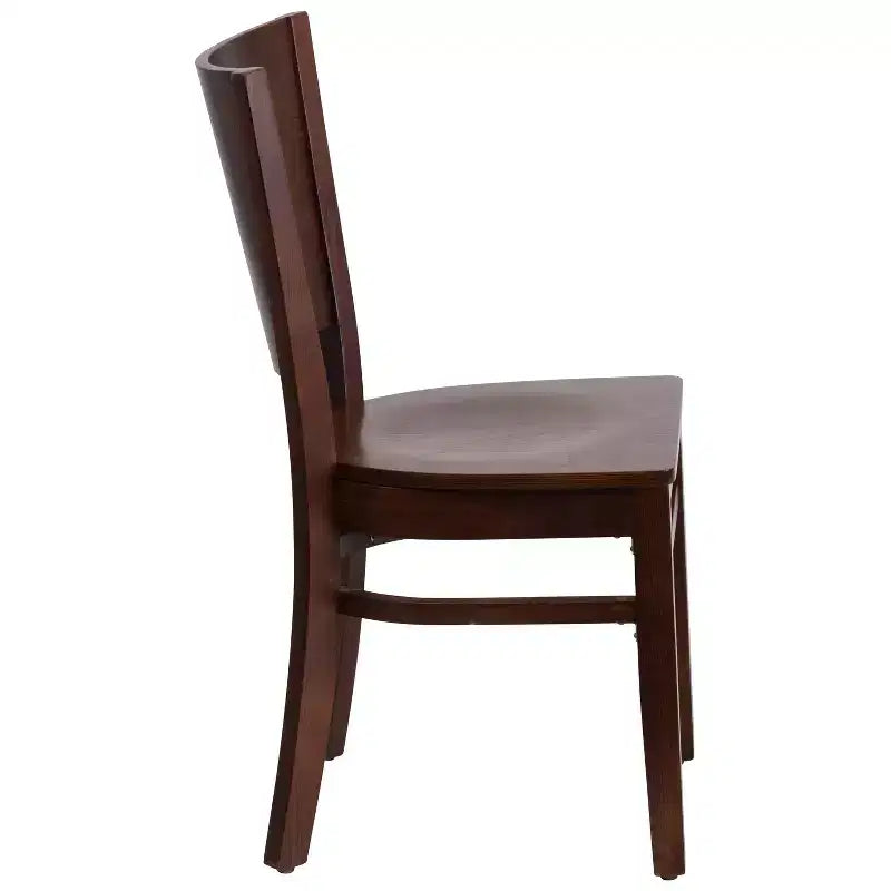 Lot de 2 chaises de restaurant en bois massif Emma et Oliver