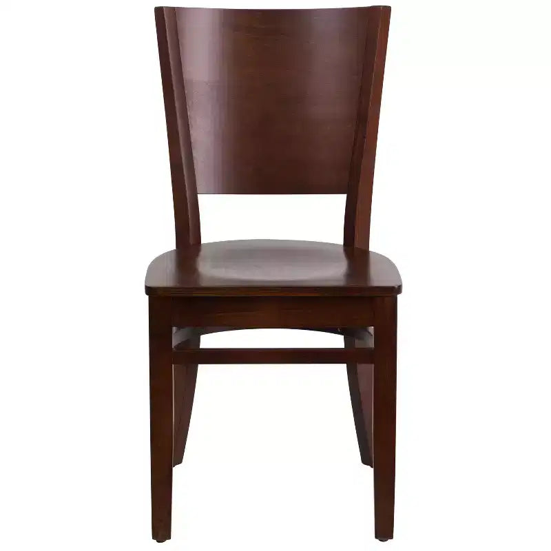 Lot de 2 chaises de restaurant en bois massif Emma et Oliver