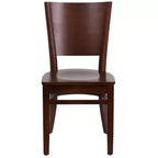 Lot de 2 chaises de restaurant en bois massif Emma et Oliver