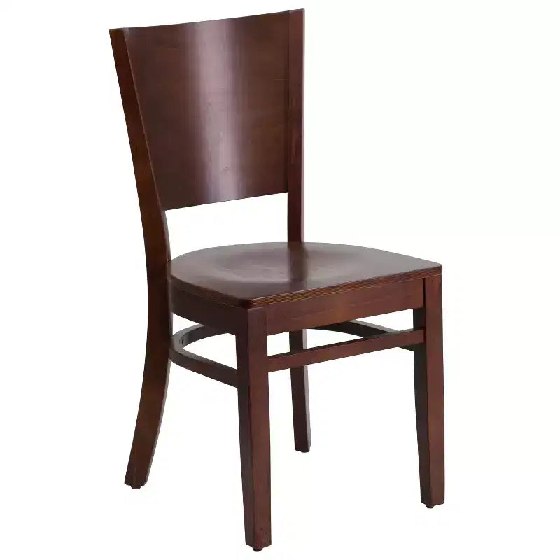 Lot de 2 chaises de restaurant en bois massif Emma et Oliver