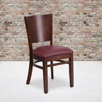 Lot de 2 chaises de restaurant en bois massif Emma et Oliver