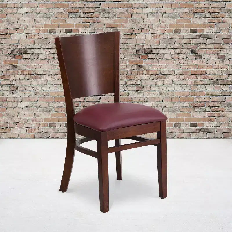 Lot de 2 chaises de restaurant en bois massif Emma et Oliver