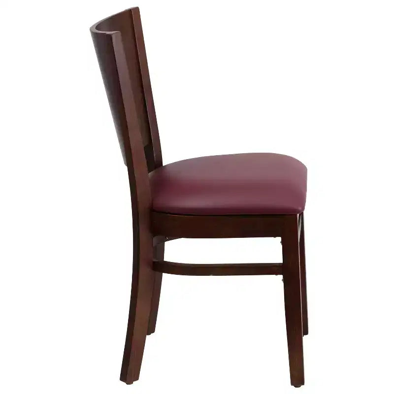 Lot de 2 chaises de restaurant en bois massif Emma et Oliver