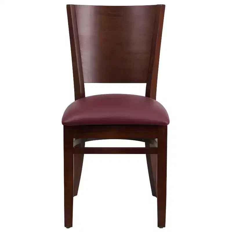 Lot de 2 chaises de restaurant en bois massif Emma et Oliver