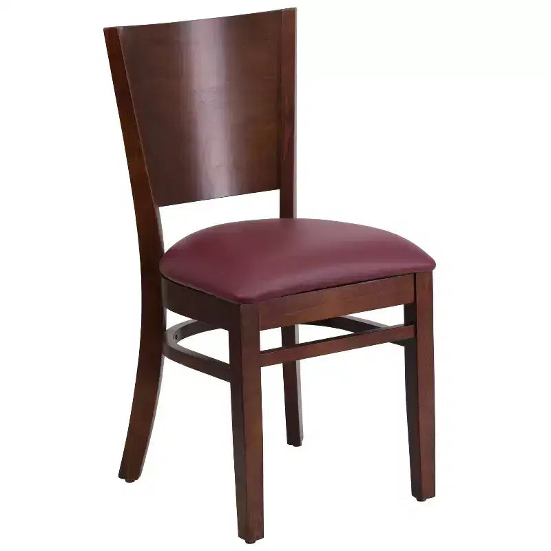 Lot de 2 chaises de restaurant en bois massif Emma et Oliver