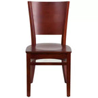 Lot de 2 chaises de restaurant en bois massif Emma et Oliver