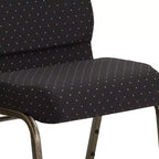 Emma et Oliver Lot de 4 chaises d'église empilables de 53,3 cm de large