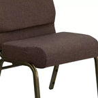Emma et Oliver Lot de 4 chaises d'église empilables de 53,3 cm de large