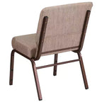Emma et Oliver Lot de 4 chaises d'église empilables de 53,3 cm de large