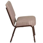 Emma et Oliver Lot de 4 chaises d'église empilables de 53,3 cm de large