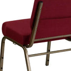 Emma et Oliver Lot de 4 chaises d'église empilables de 53,3 cm de large