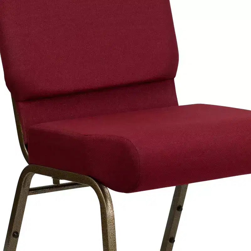 Emma et Oliver Lot de 4 chaises d'église empilables de 53,3 cm de large