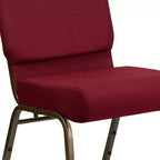 Emma et Oliver Lot de 4 chaises d'église empilables de 53,3 cm de large