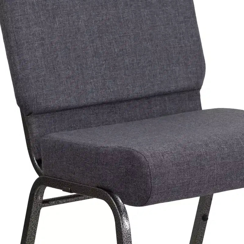 Emma et Oliver Lot de 4 chaises d'église empilables de 53,3 cm de large