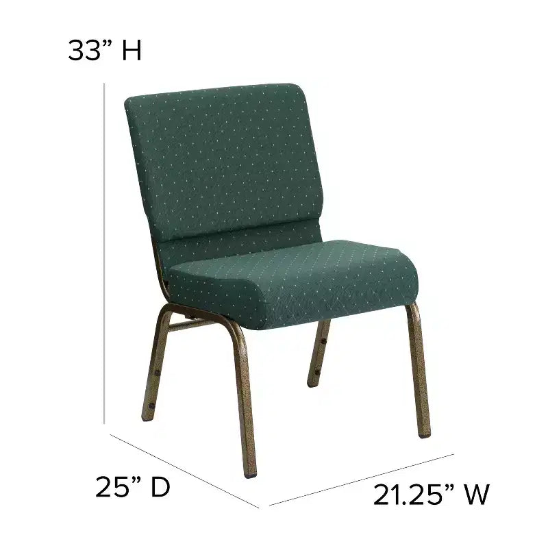 Emma et Oliver Lot de 4 chaises d'église empilables de 53,3 cm de large