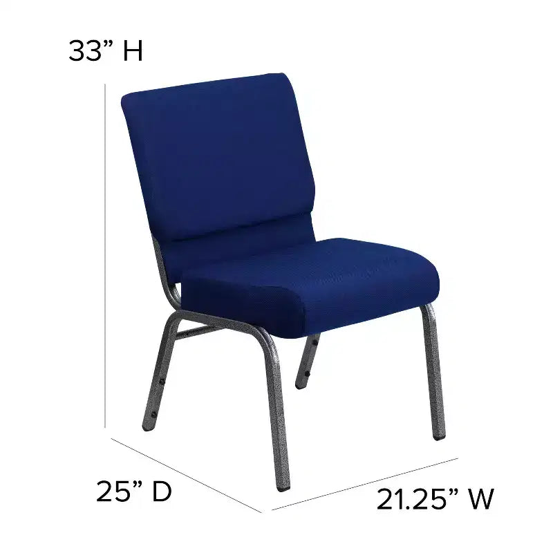 Emma et Oliver Lot de 4 chaises d'église empilables de 53,3 cm de large