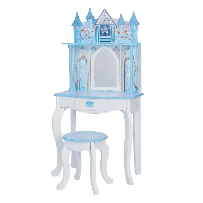 Fantasy Fields by Teamson Kids Dreamland Castle Toy Vanity Set White / Pink