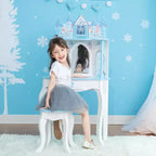 Coiffeuse-jouet Dreamland Castle Fantasy Fields de Teamson Kids Blanc/Rose