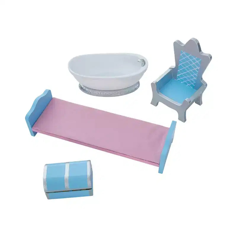 Coiffeuse-jouet Dreamland Castle Fantasy Fields de Teamson Kids Blanc/Rose