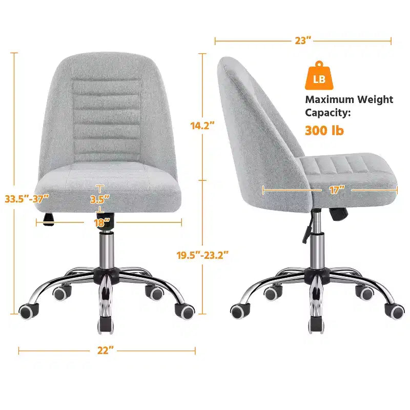 Chaise de bureau pivotante Yaheetech en similicuir à dossier mi-haut avec piètement en métal chromé