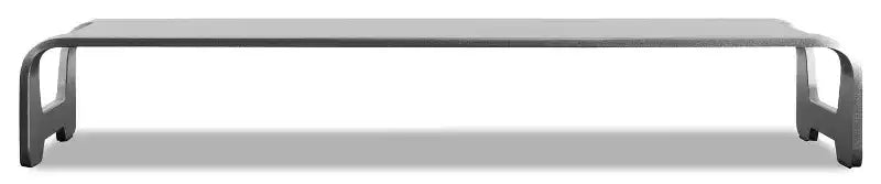 Mount-It! Support de moniteur en aluminium pour iMac - Support de moniteur en métal avec rangement pour clavier - Rehausseur d'écran universel pour PC et ordinateur portable