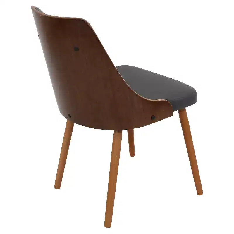 Chaise de salle à manger Gianna Mid Century Modern en noyer - Lumisource