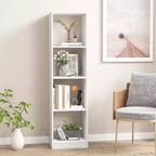 Costway Bibliothèque autoportante de 142 cm avec 4 compartiments ouverts