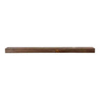 Étagère de cheminée moderne Ember Vara en bois - Comporte des nœuds et un aspect vieilli naturel