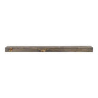 Étagère de cheminée moderne Ember Vara en bois - Comporte des nœuds et un aspect vieilli naturel