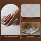 Matelas pliable en mousse à mémoire de forme de gel, 4 po, Continental Sleep | Côtés en maille respirante avec housse ultra douce, amovible et lavable.