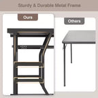 Costway Bureau Informatique Mobile 75 cm Chariot Ordinateur Portable Roulant avec Plateau de Clavier Coulissant et Étagère