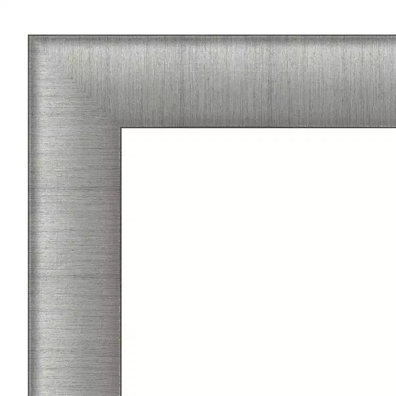 Amanti Art Élégant miroir mural de salle de bain à petit biseau brossé