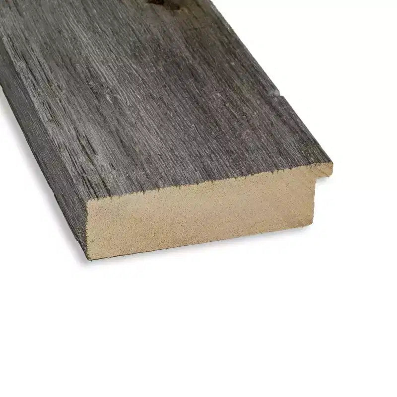 Miroir Mural de Salle de Bain Amanti Art en Bois à Biais Fin Gris Clôture 31 x 25 po